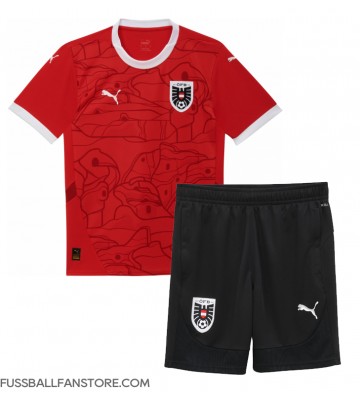 Österreich Replik Heimtrikot Kinder EM 2024 Kurzarm (+ Kurze Hosen)